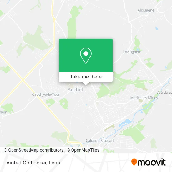 Vinted Go Locker map