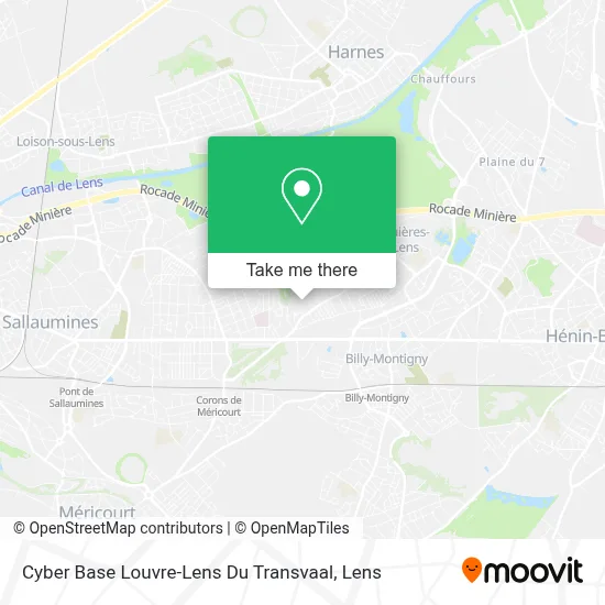 Cyber Base Louvre-Lens Du Transvaal map