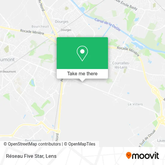 Réseau Five Star map