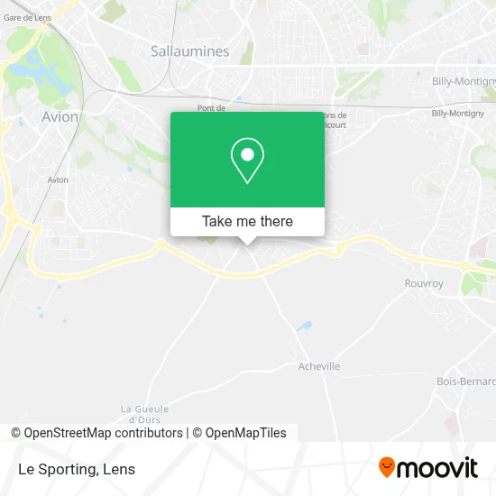 Le Sporting map