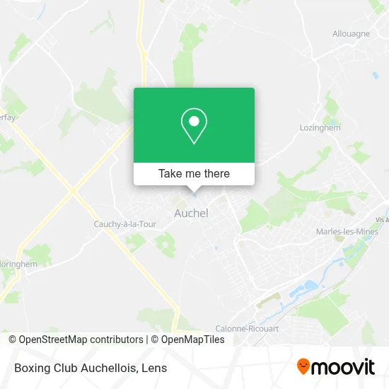 Boxing Club Auchellois map