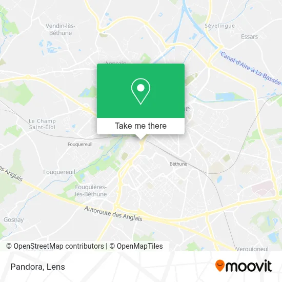 Pandora map