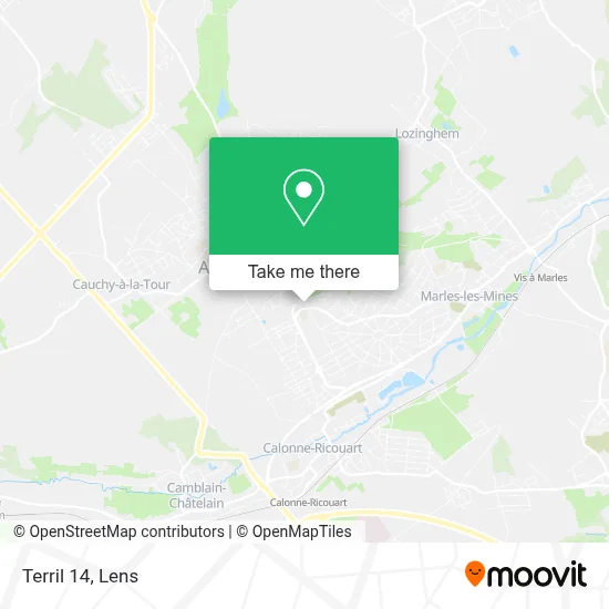 Terril 14 map