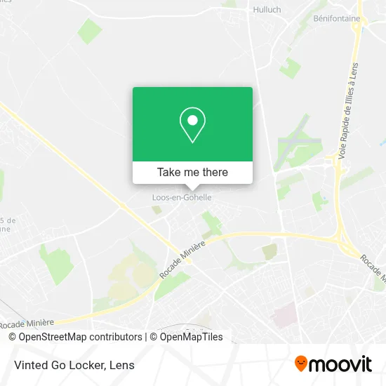 Vinted Go Locker map