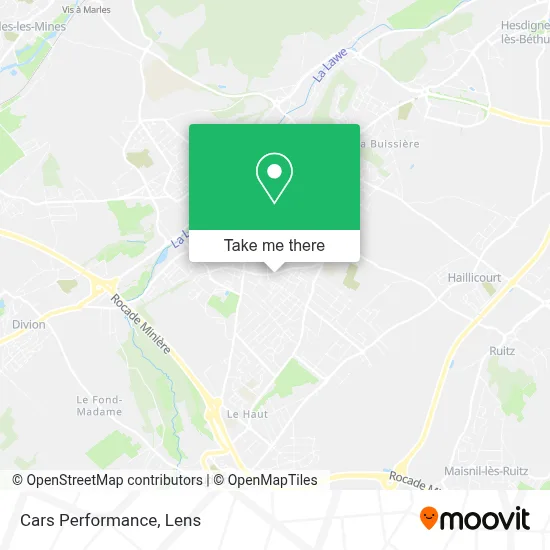 Cars Performance map