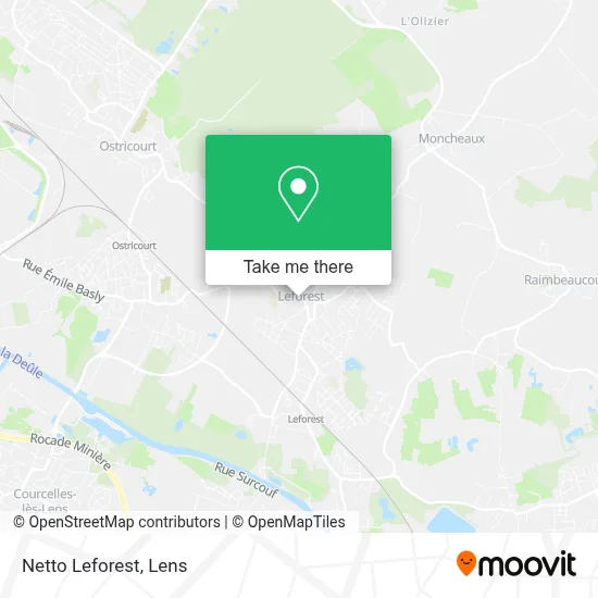 Netto Leforest map