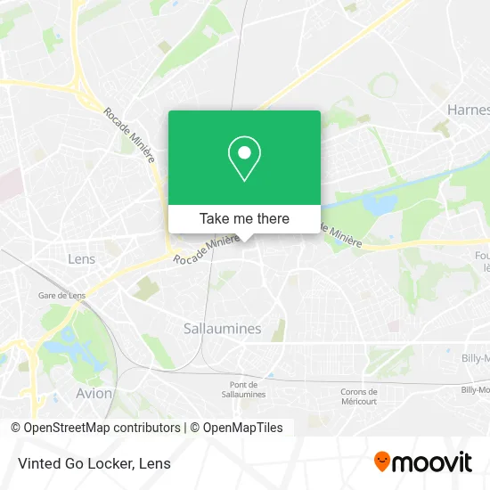 Vinted Go Locker map