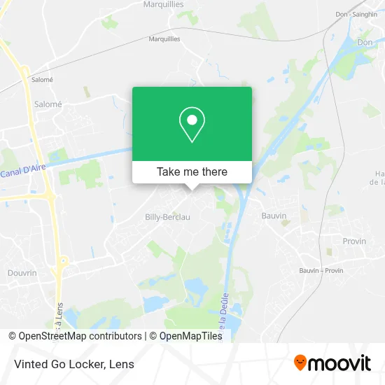Vinted Go Locker map