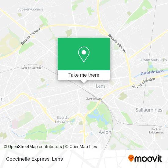 Coccinelle Express map