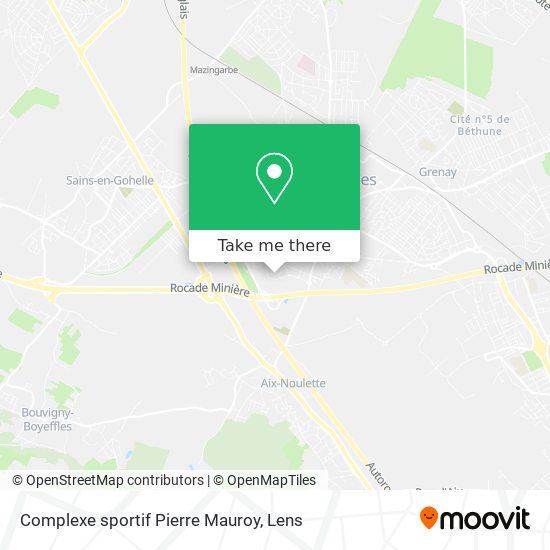 Complexe sportif Pierre Mauroy map
