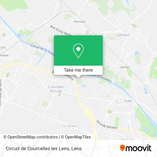 Circuit de Courcelles les Lens map