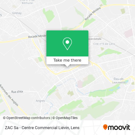 ZAC Sa - Centre Commercial Liévin map