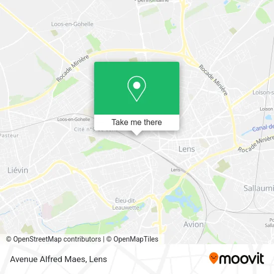 Avenue Alfred Maes map