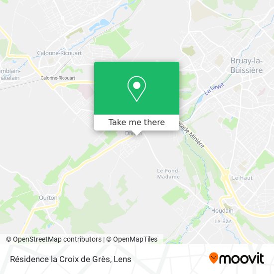 Résidence la Croix de Grès map