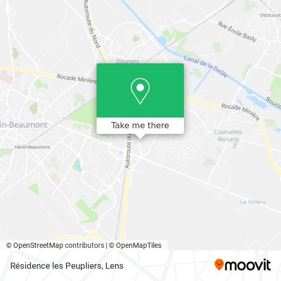 Résidence les Peupliers map