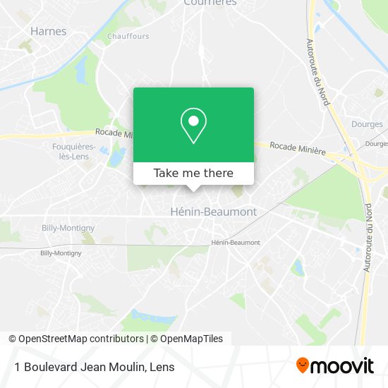 Mapa 1 Boulevard Jean Moulin