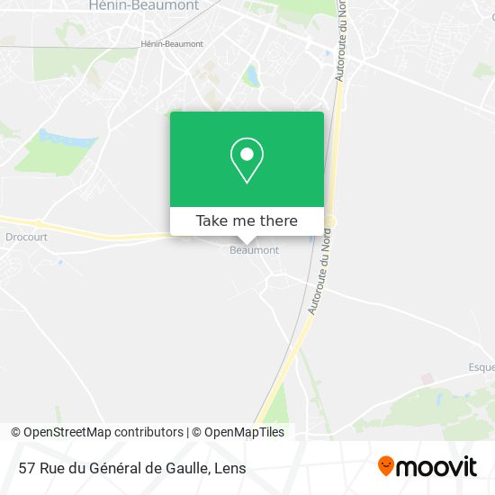 Mapa 57 Rue du Général de Gaulle