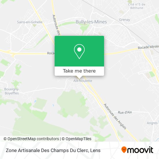 Zone Artisanale Des Champs Du Clerc map