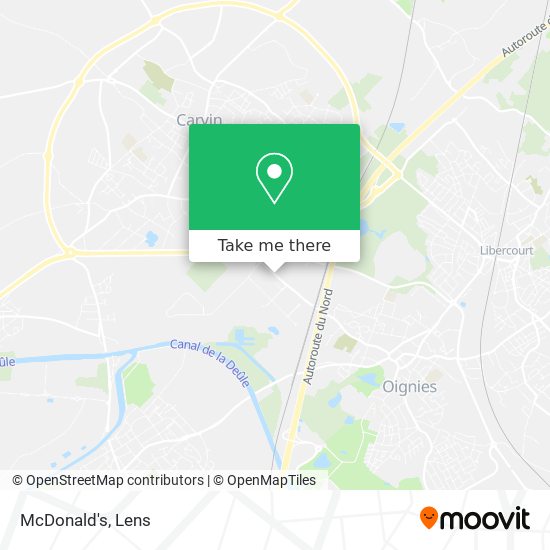 McDonald's map