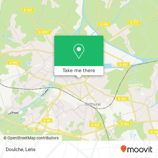 Mapa Doulche, 70 Rue d'Arras 62400 Béthune