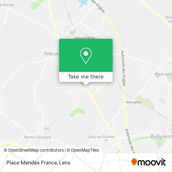 Mapa Place Mendès France