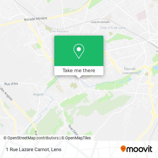 Mapa 1 Rue Lazare Carnot