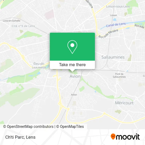 Ch'ti Parc map