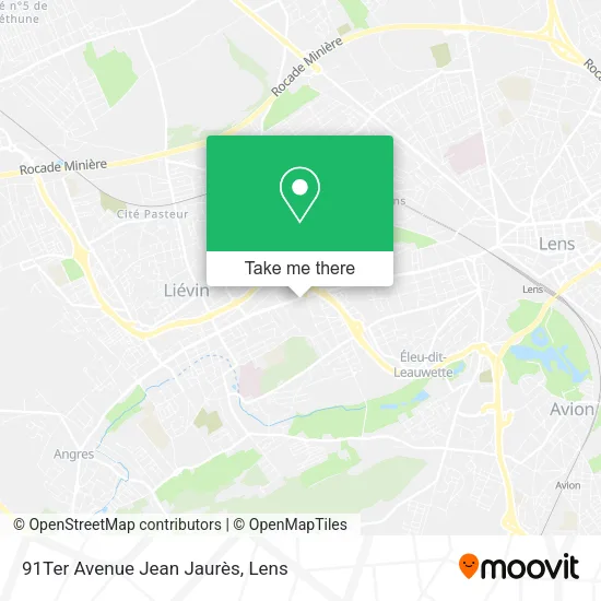 91Ter Avenue Jean Jaurès map