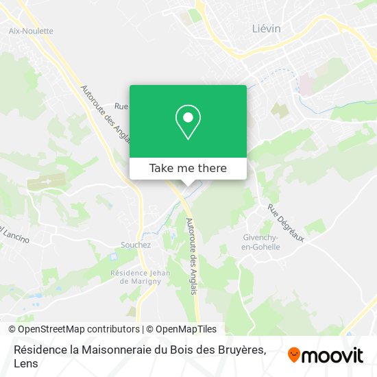 Mapa Résidence la Maisonneraie du Bois des Bruyères