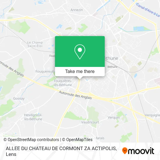 ALLEE DU CHATEAU DE CORMONT ZA ACTIPOLIS map