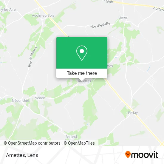 Amettes map