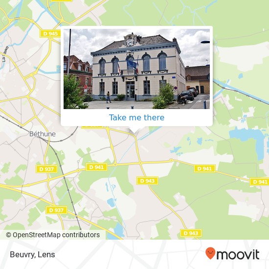 Mapa Beuvry