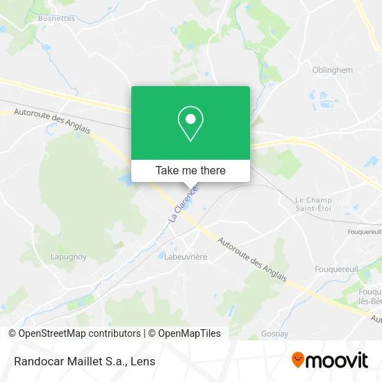 Randocar Maillet S.a. map