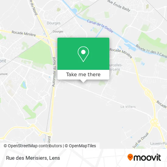 Mapa Rue des Merisiers