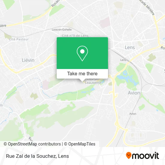 Rue Zal de la Souchez map