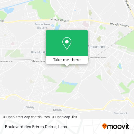 Mapa Boulevard des Frères Delrue