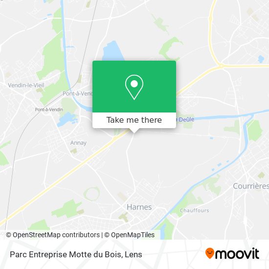 Mapa Parc Entreprise Motte du Bois
