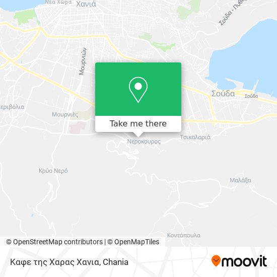 Καφε της Χαρας Χανια map