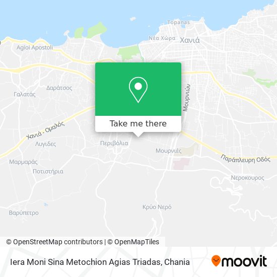 Iera Moni Sina Metochion Agias Triadas map