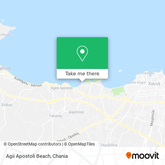 Agii Apostoli Beach map