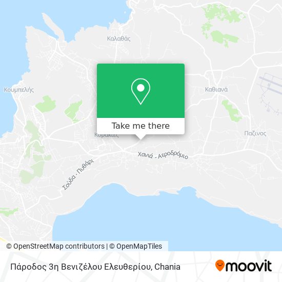 Πάροδος 3η Βενιζέλου Ελευθερίου map