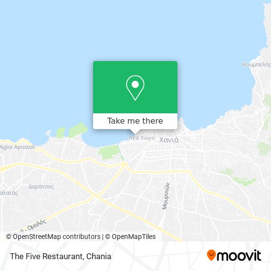 The Five Restaurant map