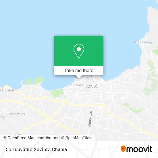 5ο Γυμνάσιο Χανίων map