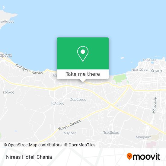 Nireas Hotel map