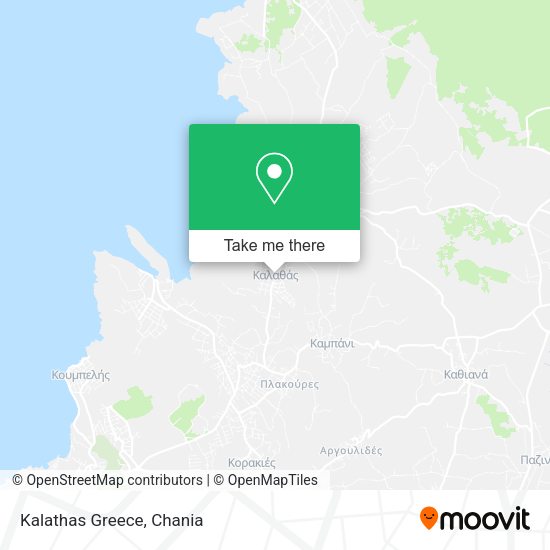 Kalathas Greece map