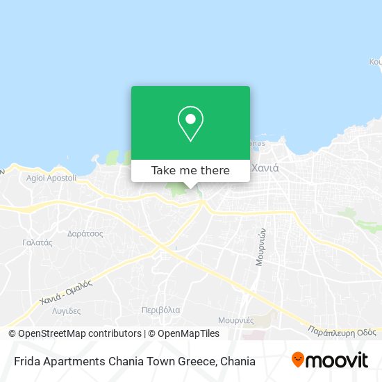 Frida Apartments Chania Town Greece map
