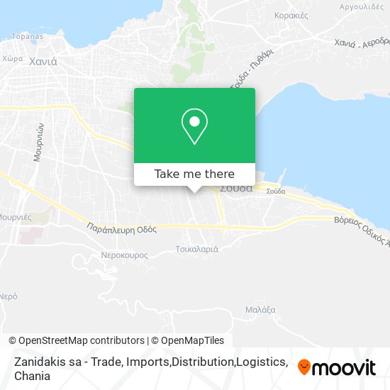 Zanidakis sa - Trade, Imports,Distribution,Logistics map