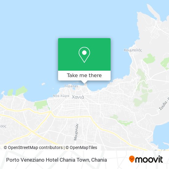 Porto Veneziano Hotel Chania Town map