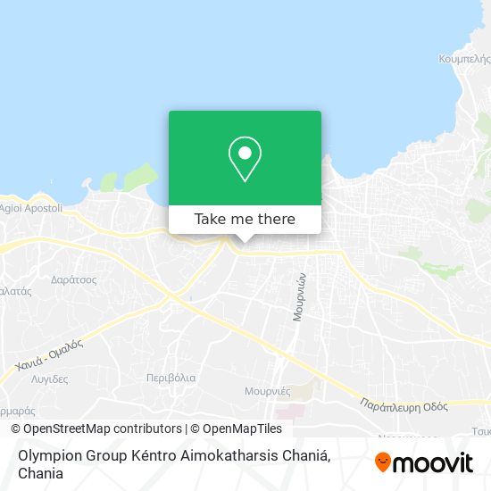 Olympion Group Kéntro Aimokatharsis Chaniá map