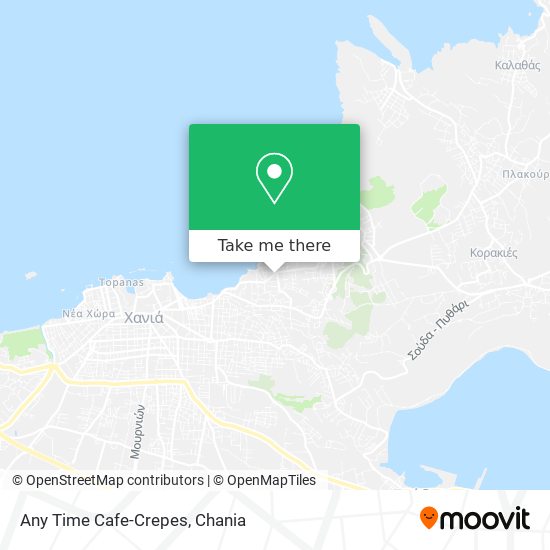 Any Time Cafe-Crepes map